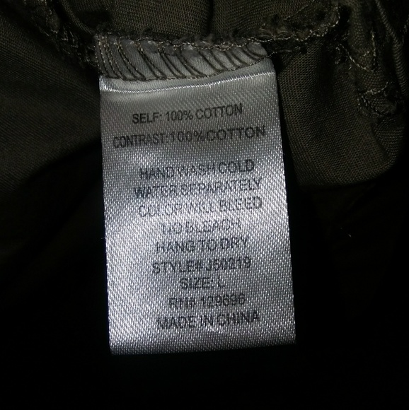 Lovposh Khaki Contrast Standing Collar Jacket - Picture 8 of 8